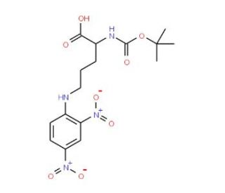 Nalpha-Boc-Ndelta-2,4-dinitrophenyl-L-ornithine (CAS 82518-61-4) - chemical structure image