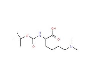 Nalpha-Boc-Nepsilon-dimethyl-L-lysine (CAS 65671-53-6) - chemical structure image