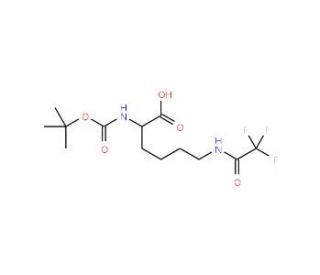 Nalpha-Boc-Nepsilon-trifluoroacetyl-D-lysine (CAS 96561-04-5) - chemical structure image