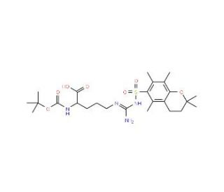 Nalpha-Boc-Nomega-(2,2,4,6,7-pentamethylchroman-6-sufonyl)-L-arginine (CAS 200125-12-8) - chemical structure image
