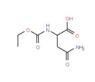 N(&alpha;)-Ethoxycarbonyl-L-asparagine (CAS 16639-91-1) - chemical structure image
