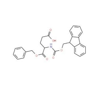 Nalpha-Fmoc-L-glutamic acid alpha-benzyl ester (CAS 122350-52-1) - chemical structure image