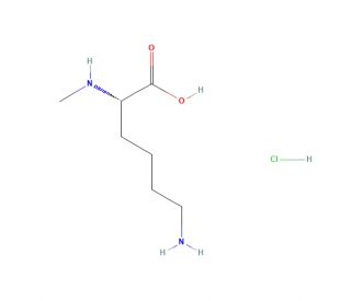 N&alpha;-Methyl-L-lysine hydrochloride (CAS 7431-89-2) - chemical structure image