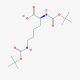 Nα, Nε-Bis-boc-L-lysine (CAS 2483-46-7) - chemical structure image