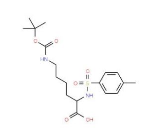 Nalpha-Tosyl-Nepsilon-Boc-L-lysine (CAS 16948-09-7) - chemical structure image
