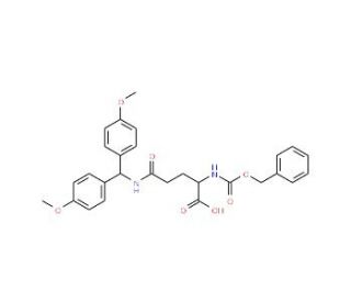 Nalpha-Z-Ndelta-4,4&prime;-dimethoxydityl-L-glutamine (CAS 28252-49-5) - chemical structure image