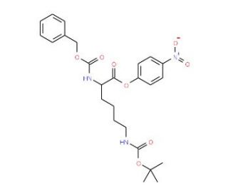 Nalpha-Z-Nepsilon-Boc-L-lysine 4-nitrophenyl ester (CAS 2212-69-3) - chemical structure image