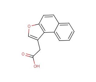 Naphtho[2,1-b]furan-1-yl-acetic acid (CAS 92262-75-4) - chemical structure image