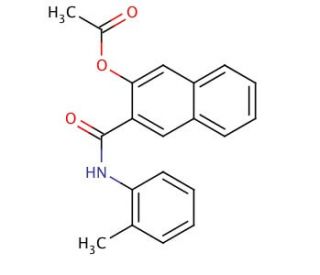 Naphthol AS-D acetate (CAS 528-66-5) - chemical structure image