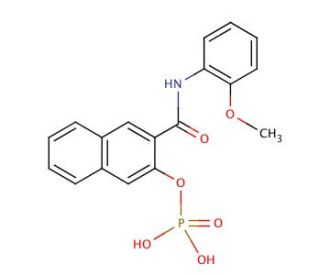 Naphthol AS-OL phosphate (CAS 84522-15-6) - chemical structure image