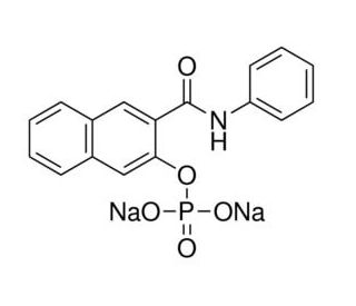 Naphthol AS phosphate disodium salt (CAS 69815-54-9) - chemical structure image