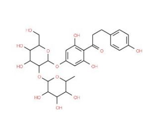 Naringin dihydrochalcone (CAS 18916-17-1) - chemical structure image