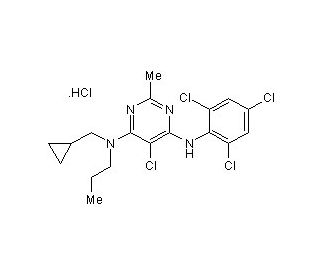 NBI 27914 hydrochloride (CAS 184241-44-9) - chemical structure image