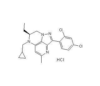 NBI 35965 hydrochloride (CAS 603151-83-3) - chemical structure image