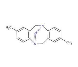 (&minus;)-Tr&ouml;ger&prime;s base (CAS 14645-24-0) - chemical structure image