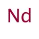 Neodymium (CAS 7440-00-8) - chemical structure image