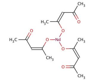 Neodymium(III) acetylacetonate (CAS 14589-38-9) - chemical structure image