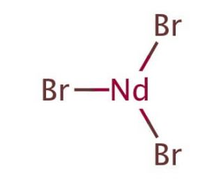Neodymium(III) bromide (CAS 13536-80-6) - chemical structure image