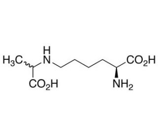 N&epsilon;-(1-Carboxyethyl)-L-lysine(Mixture of Diastereomers) (CAS 5746-03-2) - chemical structure image