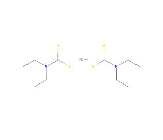 Nickel Diethyldithiocarbamate (CAS 14267-17-5) - chemical structure image