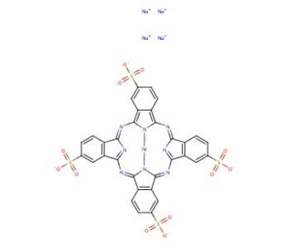 Nickel(II) phthalocyanine-tetrasulfonic acid tetrasodium salt (CAS 27835-99-0) - chemical structure image