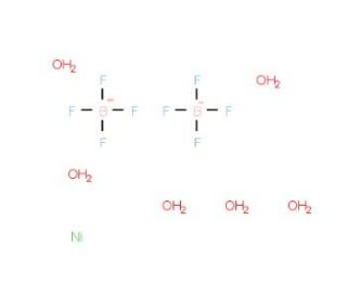 Nickel(II) tetrafluoroborate hexahydrate (CAS 15684-36-3) - chemical structure image