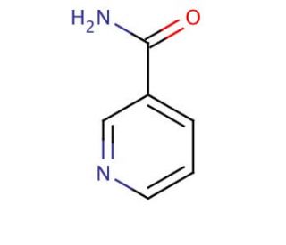 Nicotinamide (CAS 98-92-0) - chemical structure image