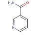 Nicotinamide (CAS 98-92-0) - chemical structure image