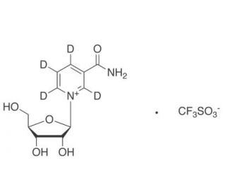 Nicotinamide Riboside-d4 Triflate (d3-Major) &alpha;/&beta; mixture (CAS 445489-49-6) - chemical structure image