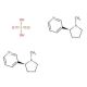 (−)-Nicotine hemisulfate salt (CAS 65-30-5) - chemical structure image