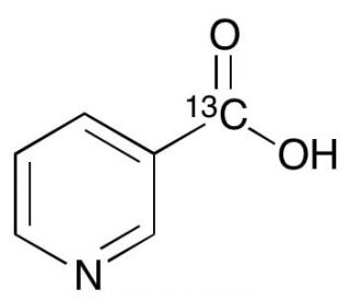 Nicotinic Acid-13C1 (CAS 57987-14-1) - chemical structure image