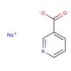 Nicotinic acid sodium salt (CAS 54-86-4) - chemical structure image