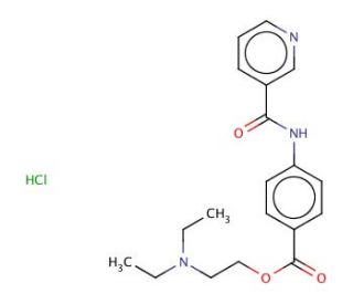 Nicotinicamidoprocaini - chemical structure image