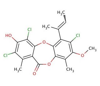 Nidulin (CAS 10089-10-8) - chemical structure image