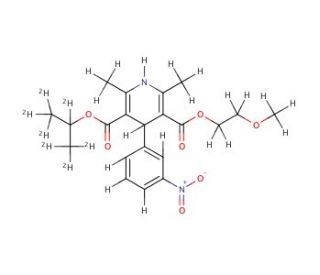 Nimodipine-d7 (CAS 1246815-36-0) - chemical structure image