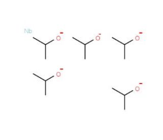 Niobium isopropoxide, 10% w/v in isopropanol/hexane (50:50) (CAS 18368-80-4) - chemical structure image