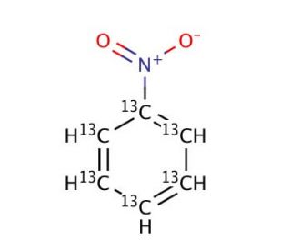 Nitrobenzene-13C6 (CAS 89059-37-0) - chemical structure image