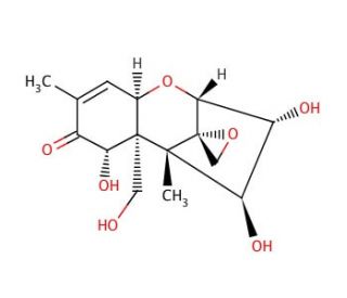Nivalenol in acetonitrile (CAS 23282-20-4) - chemical structure image