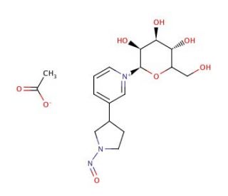 NNN-N-D-Glucoside Acetate Salt (Mixture Of Diastereomers) - chemical structure image