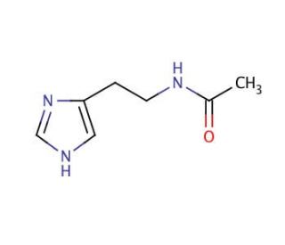 N&omega;-Acetylhistamine (CAS 673-49-4) - chemical structure image