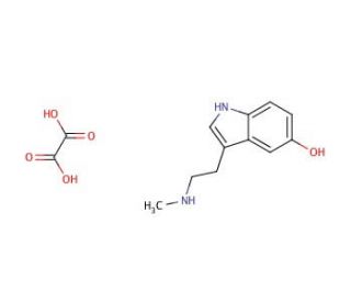 N&omega;-Methyl-5-hydroxytryptamine oxalate salt (CAS 1975-81-1) - chemical structure image