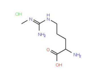 Nomega-Methyl-L-arginine hydrochloride (CAS 156706-47-7) - chemical structure image