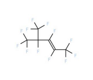 Nonafluoro-4-(trifluoromethyl)pent-2-ene (CAS 2070-70-4) - chemical structure image