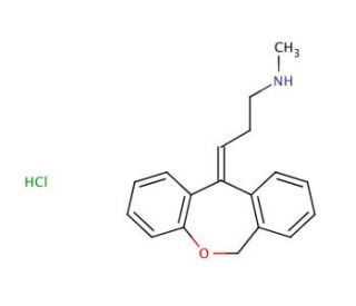 Nordoxepin Hydrochloride (CAS 2887-91-4) - chemical structure image