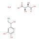 Norepinephrine L-bitartrate hydrate (CAS 339091-66-6) - chemical structure image