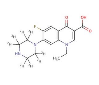 Norfloxacin-d8 (CAS 1216601-32-9) - chemical structure image
