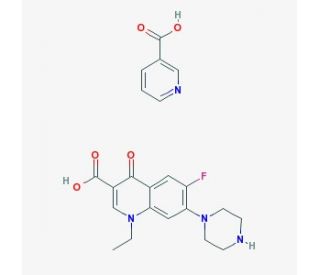Norfloxacin nicotinate (CAS 118803-81-9) - chemical structure image