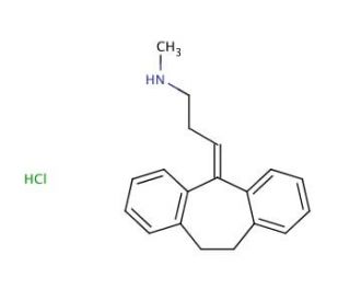 Nortriptyline Hydrochloride (CAS 894-71-3) - chemical structure image