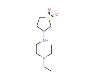 N&prime;-(1,1-dioxidotetrahydrothien-3-yl)-N,N-diethylethane-1,2-diamine - chemical structure image