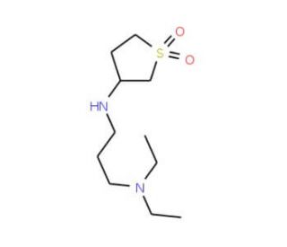 N&prime;-(1,1-Dioxo-tetrahydro-1lambda*6*-thiophen-3-yl)-N,N-diethyl-propane-1,3-diamine - chemical structure image
